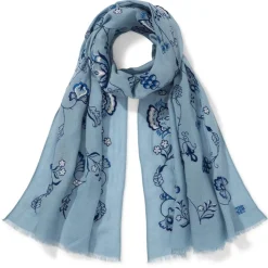 American Vines Embroidered Shawl