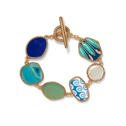 Ancient Mixed Motifs Glass Bracelet