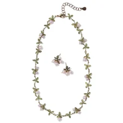 Blushing Berries Necklace and Earrings Set