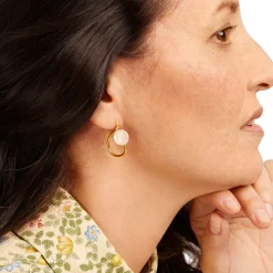 Coin Pearl Earrings