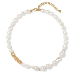 Cypriot Twist Pearl Necklace and Drop Earrings Set