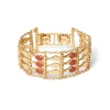 Egyptian Nefer Amulet Red Jasper Ladder Bracelet