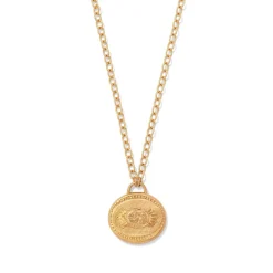 Etruscan Lion Pendant Necklace