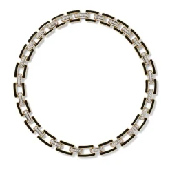 European Buckle Enamel Collar Necklace