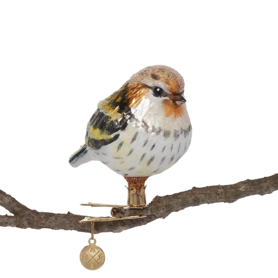 Finch Handmade Glass Ornament