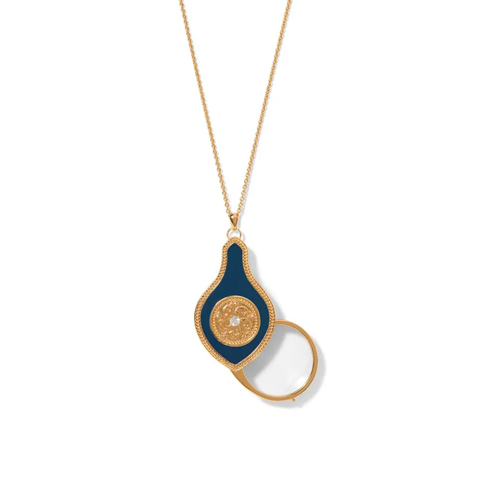 French Loupe Magnifier Pendant Necklace