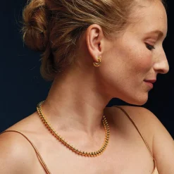 Golden Disc Necklace