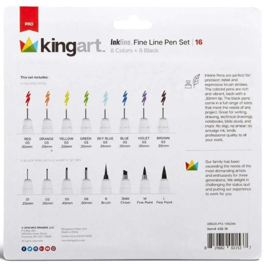 Inkline Fine Line Pen Set