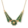 Lotus Pagoda Plique-à-Jour Pendant Necklace