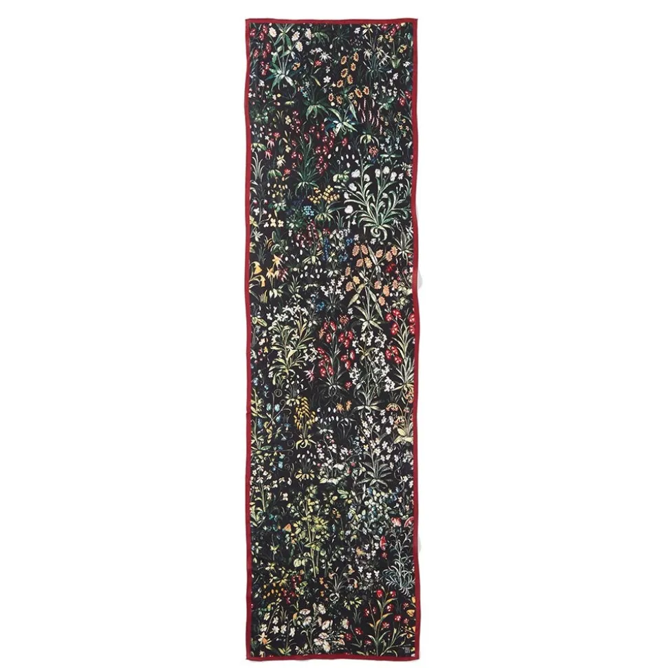 Medieval Millefleurs Oblong Silk Scarf