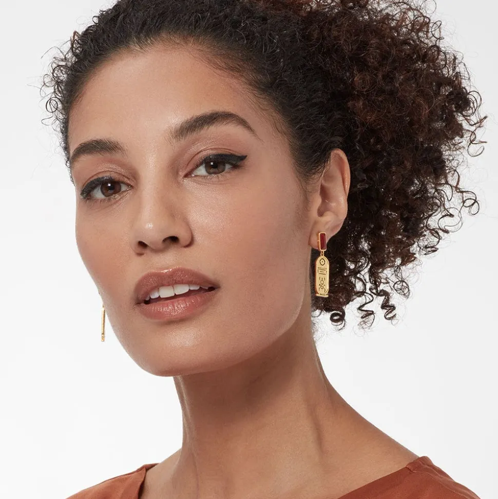 New Kingdom Gems Double-Drop Earrings