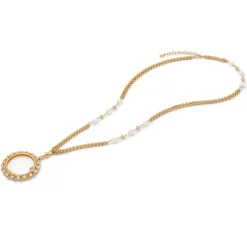 Philippine Pearl Magnifier Pendant Necklace