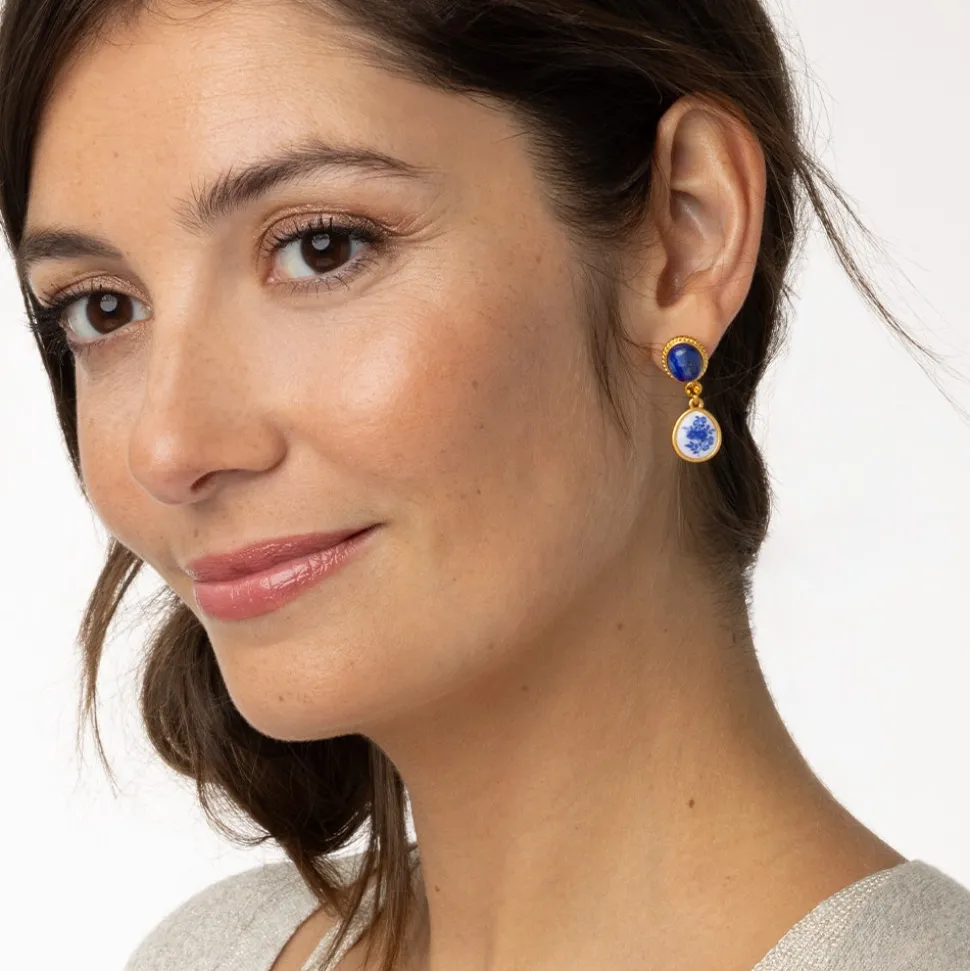 Qing Bottle Floral Drop Earrings