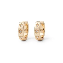 Star Huggie Earrings