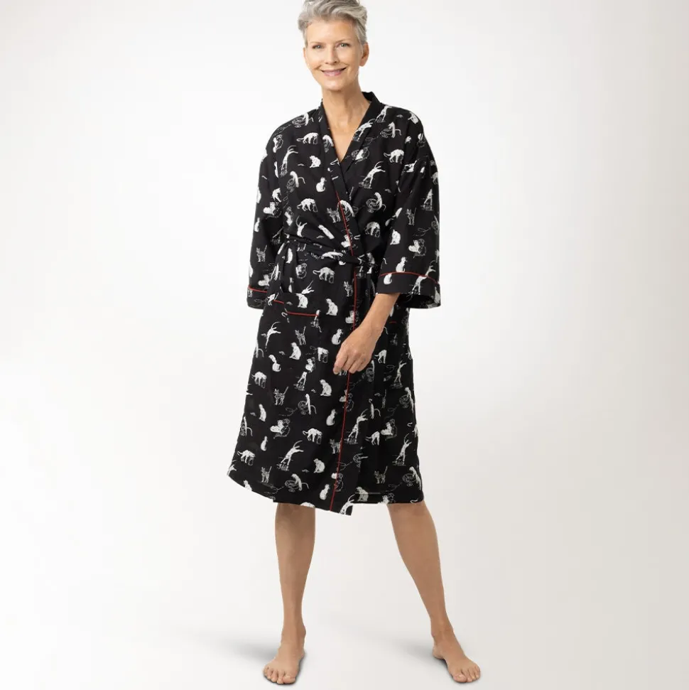 Steinlen Cats Unisex Cotton Robe