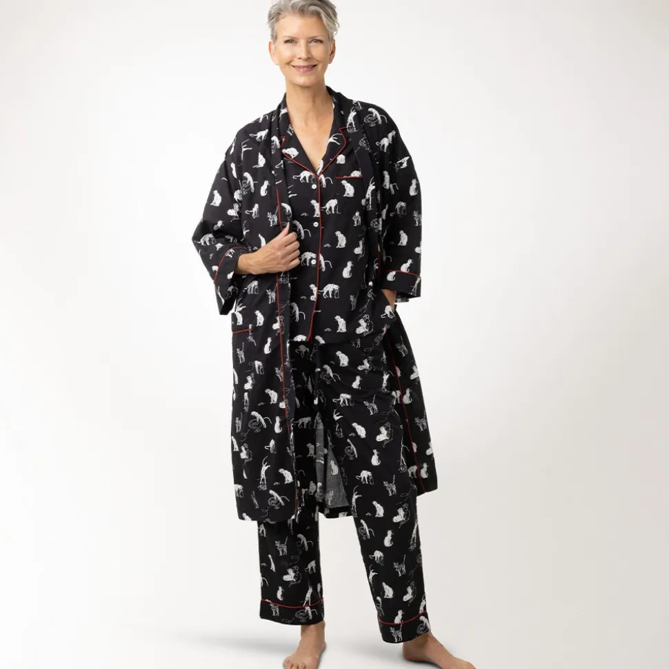 Steinlen Cats Unisex Cotton Robe