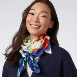 The Met Cloisters Garden Square Silk Scarf