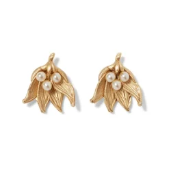 The Met Cloisters Garden Fava Bean Stud Earrings