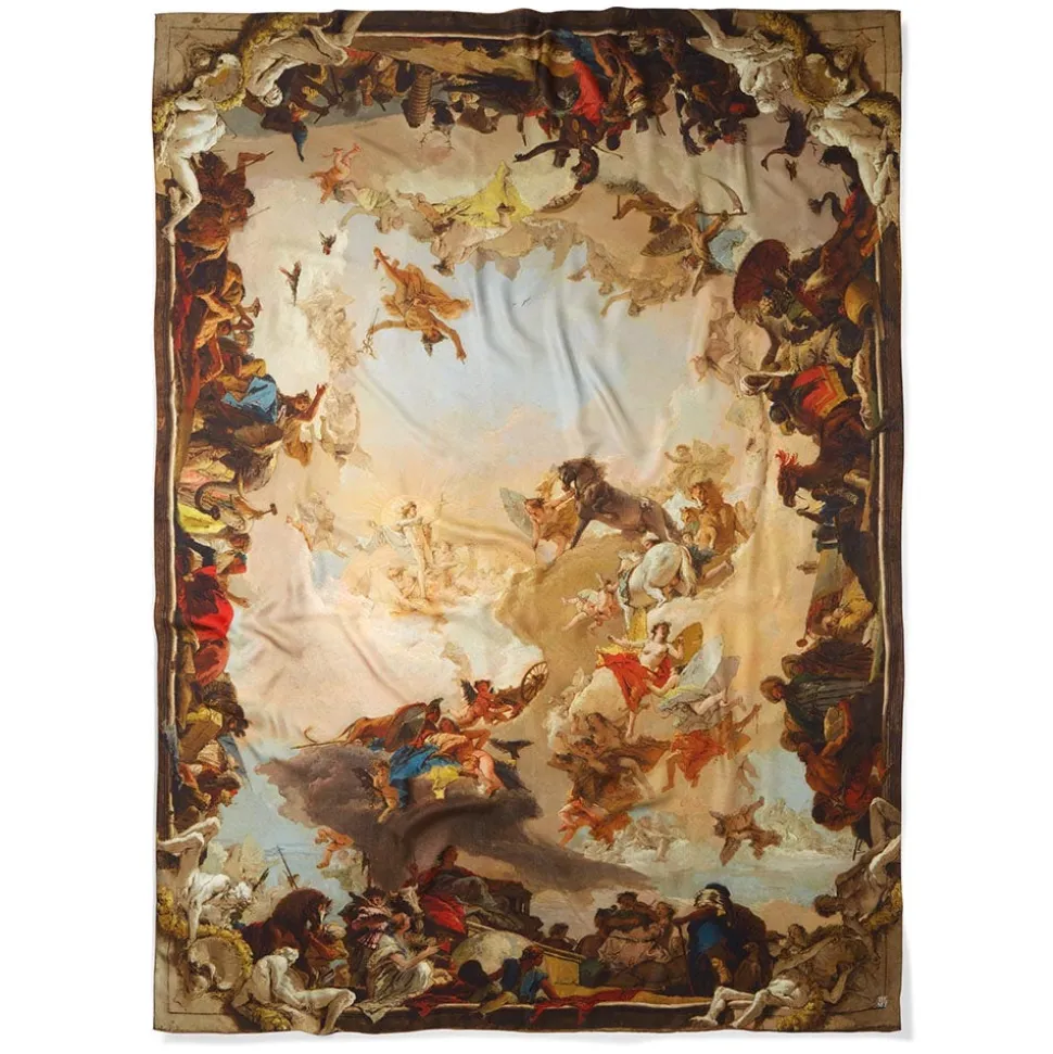 Tiepolo Allegory of the Planets and Continents Oversize Unisex Oblong Silk Scarf