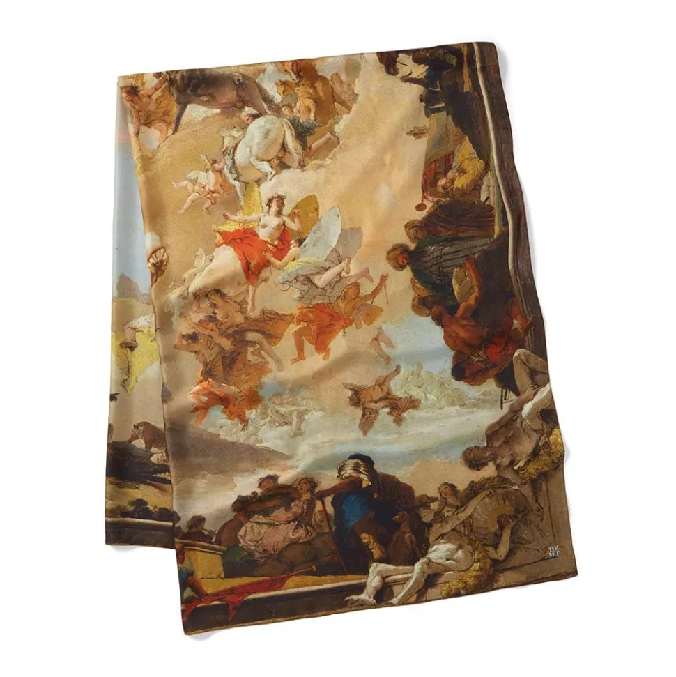 Tiepolo Allegory of the Planets and Continents Oversize Unisex Oblong Silk Scarf