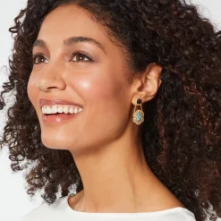 Turkmen Chain Drop Earrings