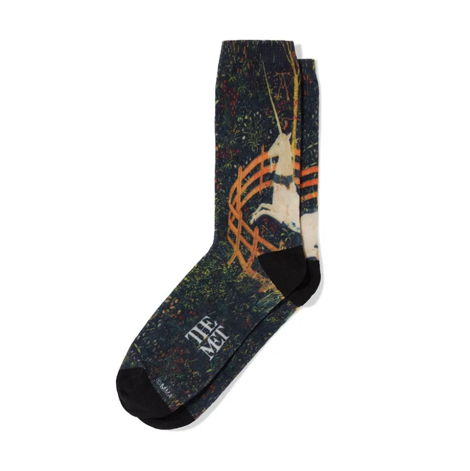 Unicorn in a Garden Socks