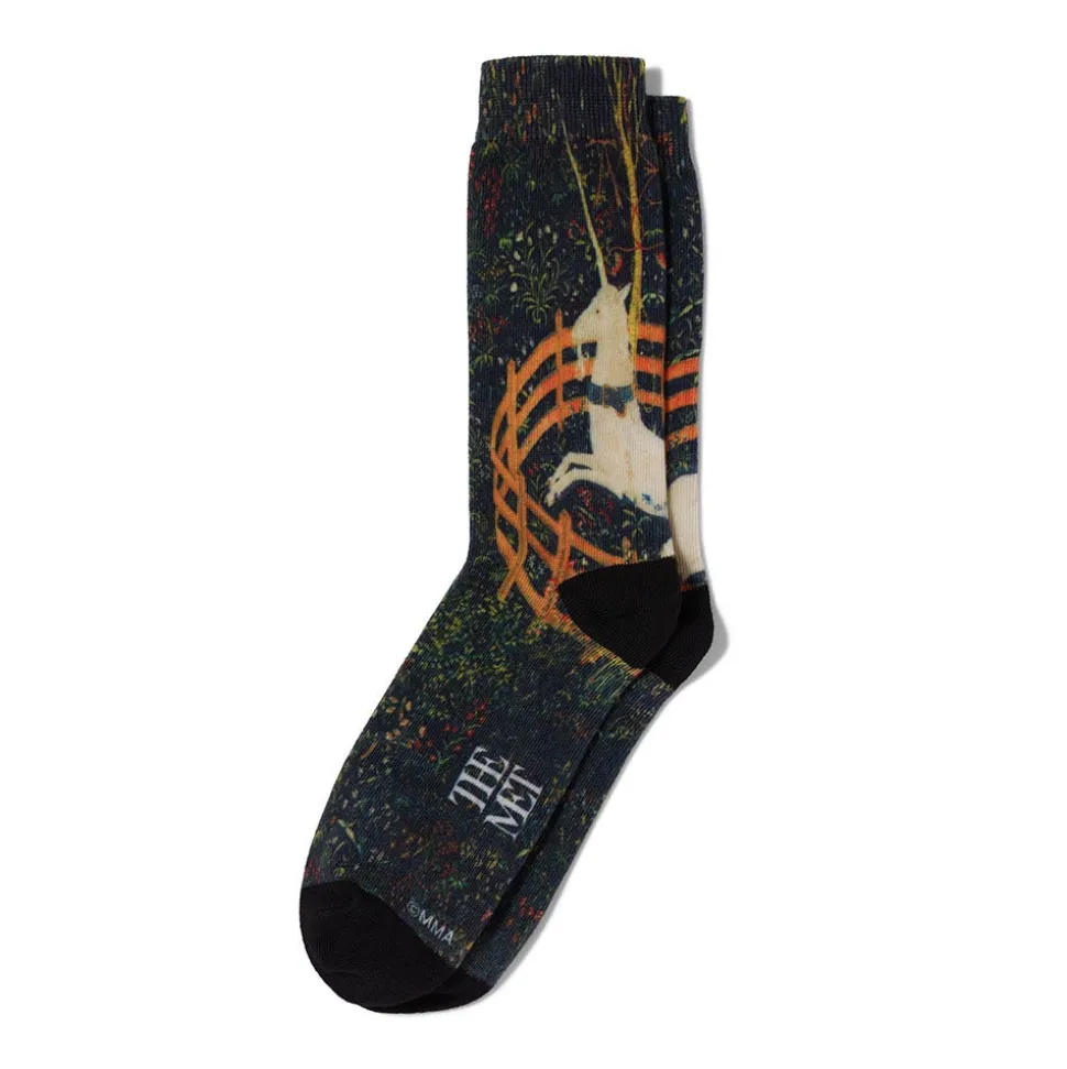 Unicorn in a Garden Socks