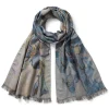 Van Gogh Irises Wool-Blend Shawl