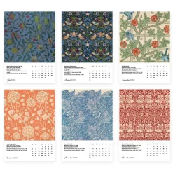William Morris Plexiglass Calendar Refill 2025
